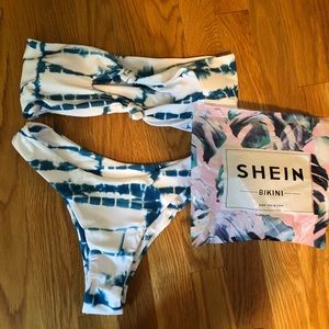 Tie dye shein bikini